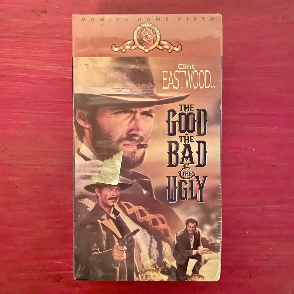 The Good, the Bad and the Ugly: NEW (sealed) 2-VHS set vintage collectible